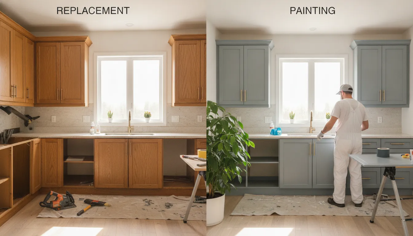 Cabinet Painting vs Replacement: A GTA Kitchen Guide